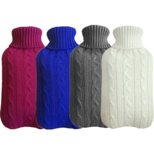 22designs 2000ml Knitted Hot Water Container Cover Cold-proof Washable Removable Protective Heat Preservation Hot Water Bag Case