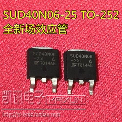 Free Shipping 10pcs SUD40N06-25L SUD40N06 40N06 40N06-25L TO-252 MOS FET Transistor 30A 60V