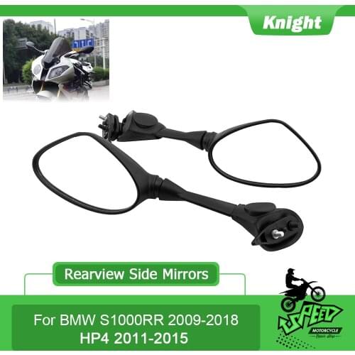 For BMW S1000RR S1000 RR 2010-2018 HP4 2011-2015 Rear View Mirrors High Quality Motorcycle Rearview Side Mirrors Black