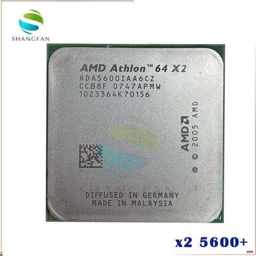 AMD Athlon X2 5600 X2 5600+ 2.8GHz ADA5600IAA6CZ Dual-Core CPU Processor Socket AM2 940pin