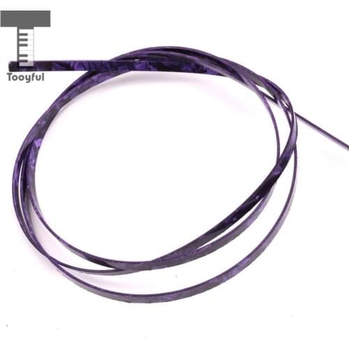 Tooyful Purple Celluloid Guitar Binding Purfling Strip for Luthiers 1620x6x1.5mm