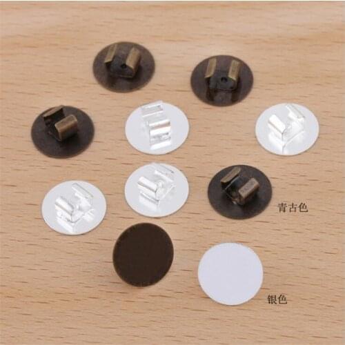 50pcs 12mm Blank Base Bezel Trays Bezels Hair Band Setting Base Holder for DIY Elastic Band Rope Hairpin Jewelry Making