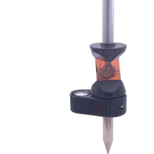 NEW Mini 360 Degree Prism for Leica Swiss type Total Station Replace GRZ101 mini prism survey + 4 poles with soft bag + a bubble