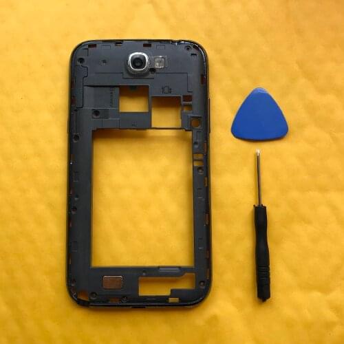 Original Middle Frame For Samsung Galaxy Note 2 II N7100 N7105 I317 Phone Housing Cover Replacement Parts With Tools