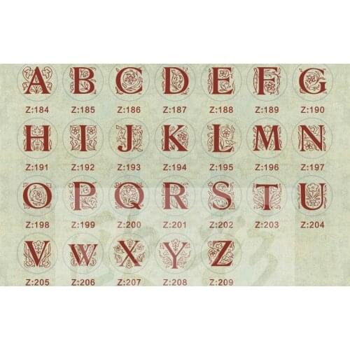 Wax Seal Copper head Curlicue Vintage 26 Letters DIY Scrapbooking Vintage wax sealing stamp invitation/envelop gift seal zm13