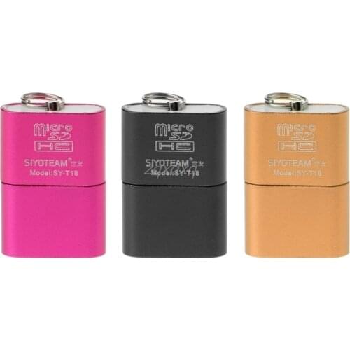 Portable Mini Aluminum Alloy USB 2.0 A Micro SD TF Memory Card Reader Adapter Whosale&Dropship