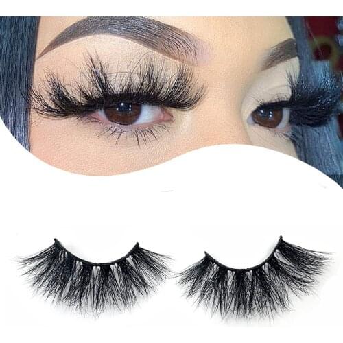3D Mink Eyelashes Long and short cross 25mm Dramatic Long Type Natural Soft Curl Mink Eyelashes Hand Made Strips Eyelashes