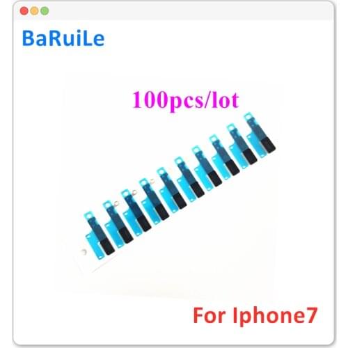 BaRuiLe 100pcs Earpieces Anti Dust Mesh for iPhone 6 6S 7 Plus 5S 5G Earpiece Ear Speaker Adhesive Sticker Gasket Rubber