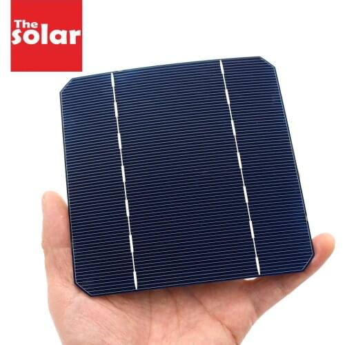 10 40 50 100PCS 125*125 Solar Cell Monocrystalline Silicon Solar Panel PV DIY Photovoltaic Sunpower C60 2.79W 2.8W 0.5V
