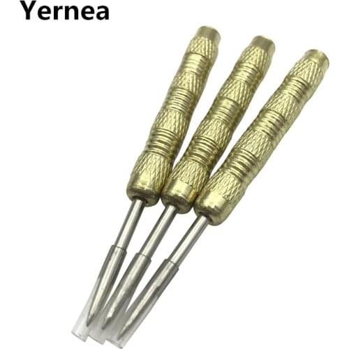 Yernea New 3Pcs Darts Needle Nickel Plated Copper Material Sports Entertainment Dart Accessories Steel Tip 4.5mm Screw Interface