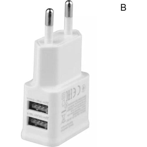 5V 2A Adapter 2 USB Port Charger EU/US Plug Mobile For iPad AC Universal Travel Phone Charger Charger Power P2S8