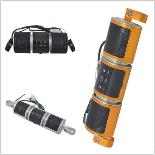 Motorcycle Sound System MP3 Radio Low Bass Stereo Speakers Handlebar Audio Amplifier Stereo Speaker System Usb 12V