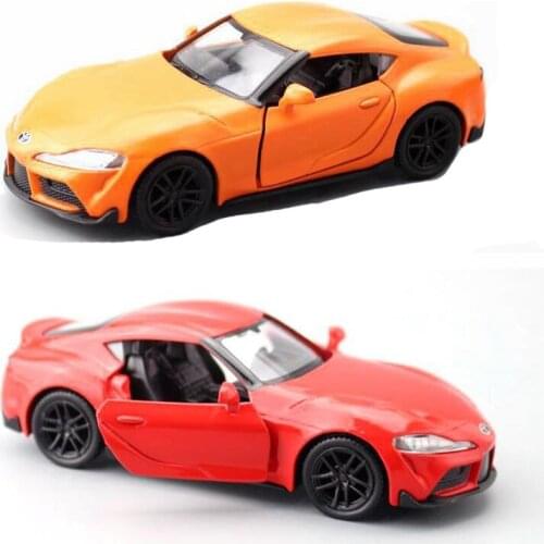 1:36 4 Colors Toyota Supra Pull Back Sport Car Diecast Metal Model Toy Vehicle Car Kid Model Car V259