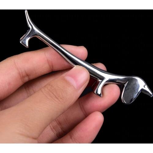 1Pcs Nail Art Tool Cute Dachshund Dog Metal Nail Brush Pen Rack Stand Holder Manicure Metal Pen Racks Display Holders