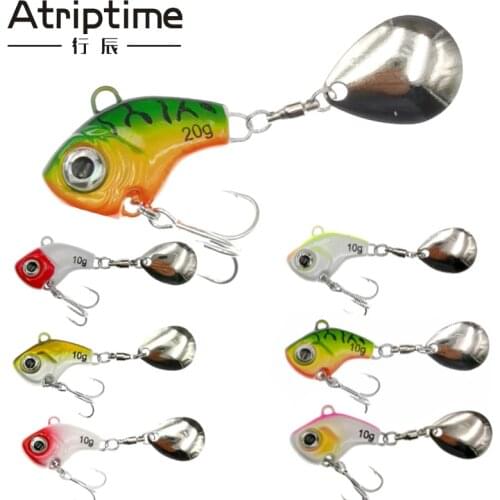 1Pcs Rotating Metal VIB vibration Bait Spinner Spoon Fishing Lures 5/10/15/20g Jigs Trout Winter Fishing Hard Baits Tackle Pesca
