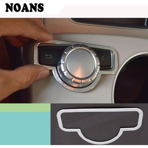 Aluminum For Mercedes Benz E class W212 2010-2013 Auto Car Styling Multimedia Decorative Circle Covers Trim Stickers Accessories