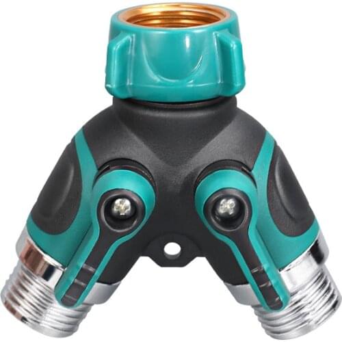 American External Teeth 3/4' Three-Way Water Distribution Controller Outdoor Garden Valve Y Type