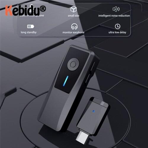 Mini Wireless Lavalier Microphone Portable Audio Video Recording Mic For iPhone Android live Broadcast Gaming Phone Microfonoe