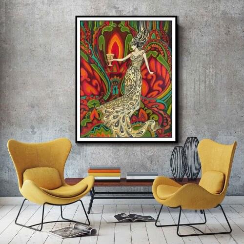 Room Decor Canvas Painting Abstract Poster Religion Islamic Wall Art Prints for Living Room Frameless Home Design