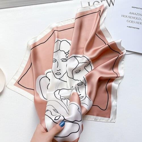 European and American Brand Designer Ladies Luxury Square Scarf Fashion Women Silk Shawl Beach Wrap