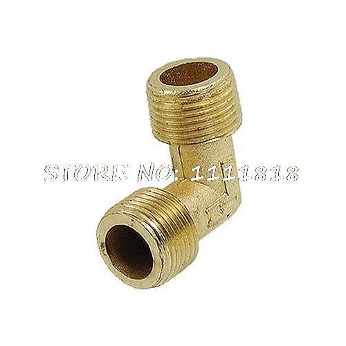 Air Compressor Fittings Brass 16.5mm M x M Thread Elbow