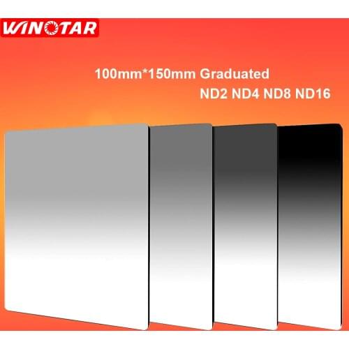 100mm x 150mm Graduated ND2+ND4+ND8+ND16 Neutral Density 100*150mm Graduated Square Filter for Lee Cokin Z series