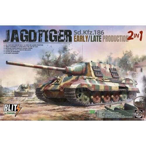 New Listing Toys Soldier Models 1/35 Tanks Model Gift Jagdtiger Tank