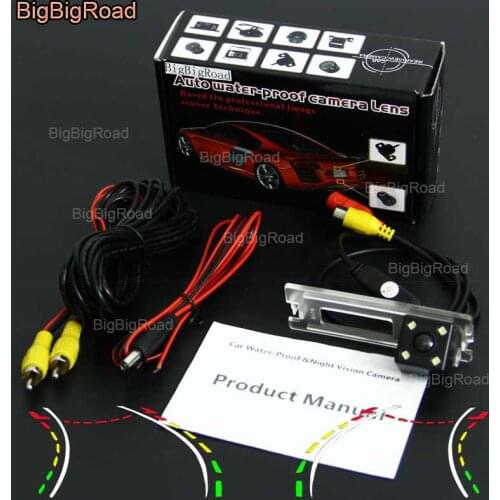 BigBigRoad Car Intelligent Dynamic Track Rear View Camera Night Vision Waterproof Backup Reversing Camera For Zotye Z300