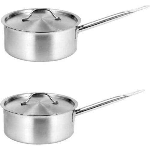 Stainless Steel Saute Pan With Lid Helper Handle Versatile Composite Base Induction Saucepan Soup Pot Kitchen Cookware 1pc