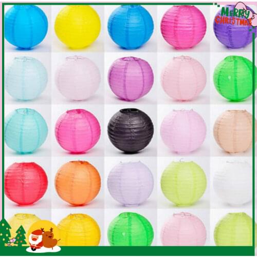 4" 6" 8" 10"12"14"16"Round Chinese Paper Lantern Lampion Wedding Birthday Decoration Accessories Baby shower Linternas bautizo