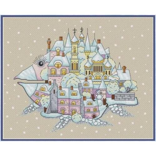 House fish DIY Cross Stitch Kit Packages Counted Cross-Stitching Kits New Pattern NOT PRINTED Cross stich Painting Set
