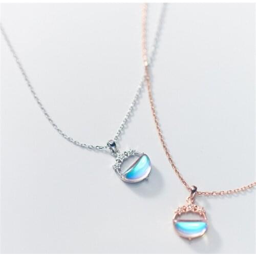 Pure Silver Plated Girls Clavicle Necklaces Shining Crystal Star Pendant For Women Chain Necklace Jewelry Female Chokers