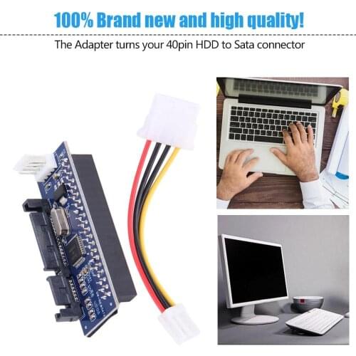 3.5 HDD IDE/PATA to SATA Converter Add On Card Adapte for IDE 40-pin hard drive disk,DVD Burner to SATA 7pin Data Systems