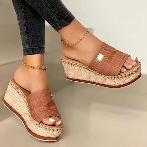 Summer Women Wedge Sandals Soft Comfortable 2021 New Casual Shoes fashion Outdoor Beach Slippers Ladies Sandals 2021