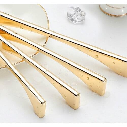 Nordic Bright Gold Cabinet Handles Solid Drawer Knobs Kitchen Handles Cupboard Door Pulls Furniture Handle Cabinet Hardware