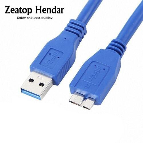 1Pcs Premium Quality Blue 3FT 3Feet 1M 1 Meter USB 3.0 A Male to Micro B Male Cable