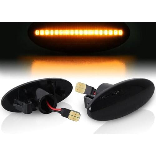 2Pcs Led Dynamic Turn Signal Light Side Fender Marker Sequential Blinker For Nissan Cube Juke Leaf Micra Note Qashqai X-trail