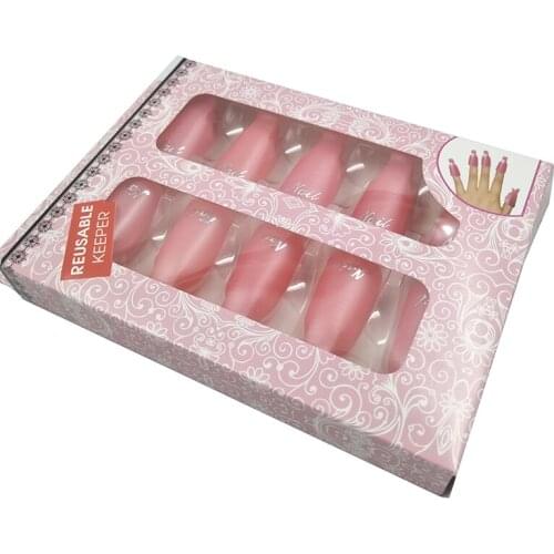 2021 Hot Sale Plastic Nail Soaker Caps Gel Polish Remover Wraps Tools (10Pcs/ Set)
