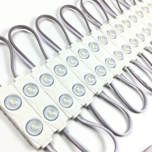 500pcs/lot Constant Current SMD 2835 2 Leds 1.2W Injection LED Module Lens 160 Degree 12V Waterproof Advertising Light