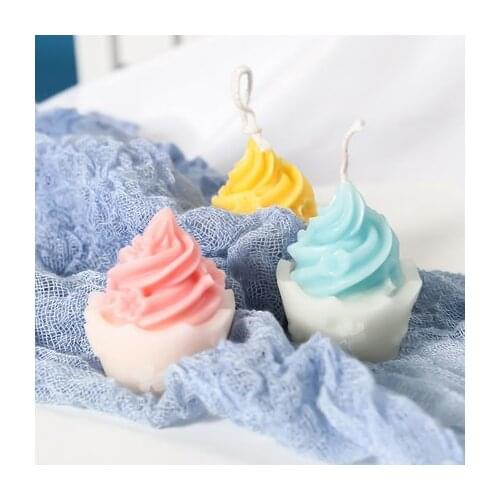 Aromatherapy Candle Mold for Candle Making DIY Ice Cream Shape Soap Mold plaster mold Handmade Home Decoration Party Favors