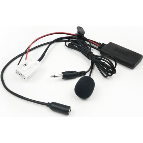 Biurlink Car CD Changer Bluetooth Music Adapter Wireless Audio Cable Microphone Mic Kit Adapter For Mercedes Benz Audio20 50