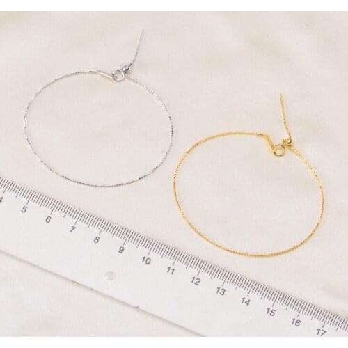 2 Color 925 Sterling Silver Pearl Bracelet Mountings Bangle Findings Jewelry Parts Fittings Accessories, 3pcs/lot