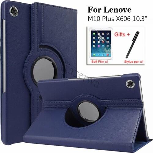 Case For Lenovo Tab M10 Plus X606 10.3''TB-X606F X606X Leather Cover for M10 plus X606 Funda Stand Shell+film+pen