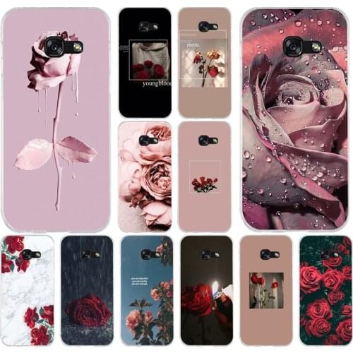 59AS Pretty roses case for Samsung Galaxy A3 A5 A6 Plus A7 A8 2016 2017 2018 A50 A30 cover funda