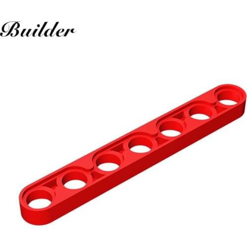 Little Builder 32065 MOC Technology Bricks 1x7 Thin Hole Arm Liftarm 10pcs Building Block DIY Creative Particle Toy for Children