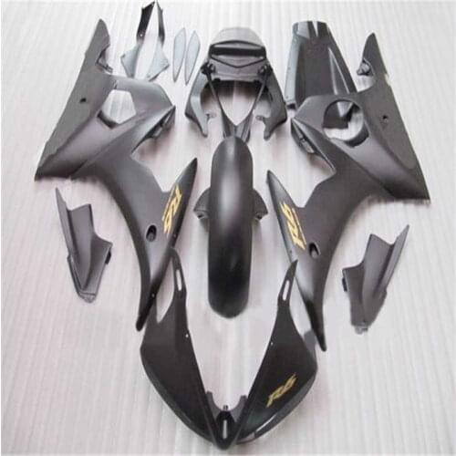 Bodywork YZFR6 03 04 05 YZF600R6 YZF 600R For YZF 600 R6 2003 2004 2005 matte black YZF600R ABS Plastic Motorcycle Fairing Kit