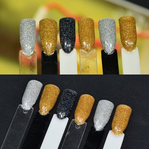 Top Sale Laser Paillette Nail Glitter Powder 5g jar Holo Gold Silver Black Nail Art Dust Decorations Manicure Nail Art Sequins