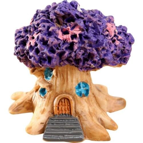 Mini Fairy Tree House Miniature Garden Micro Landscape Ornament Craft Decor Miniature Tree Hous