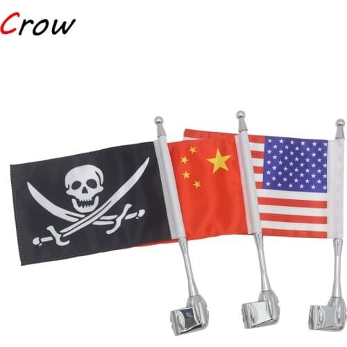 Motorcycle traveling frame flagpole guide flagpole American vertical for HONDA Goldwing GL1800 2018-2020 GL1500 2001-2011