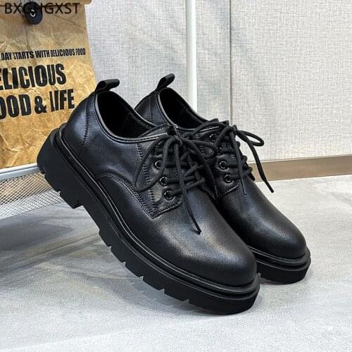 Black Casual Business Shoes Men Leather Formal Italian Design Shoes for Men Office 2021 Luxury Brand Elegant Shoes for Men Dress